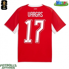 Schweiz Ruben Vargas #17 Hemmatröja VM 2026 Kortärmad